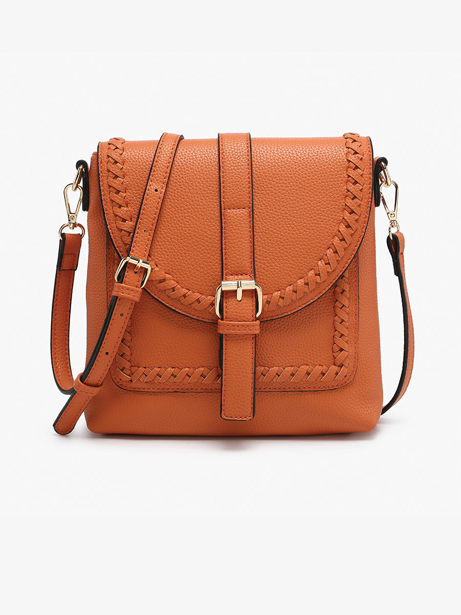 Roberta Vegan Whipstitch Crossbody