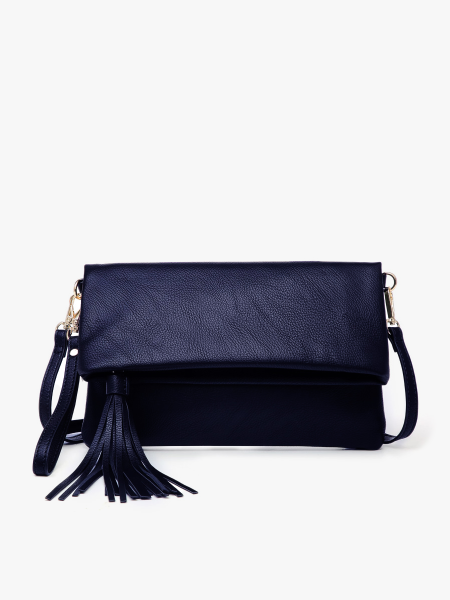 Austin Vegan Clutch/Crossbody Navy - Jen & Co. vegan handbag