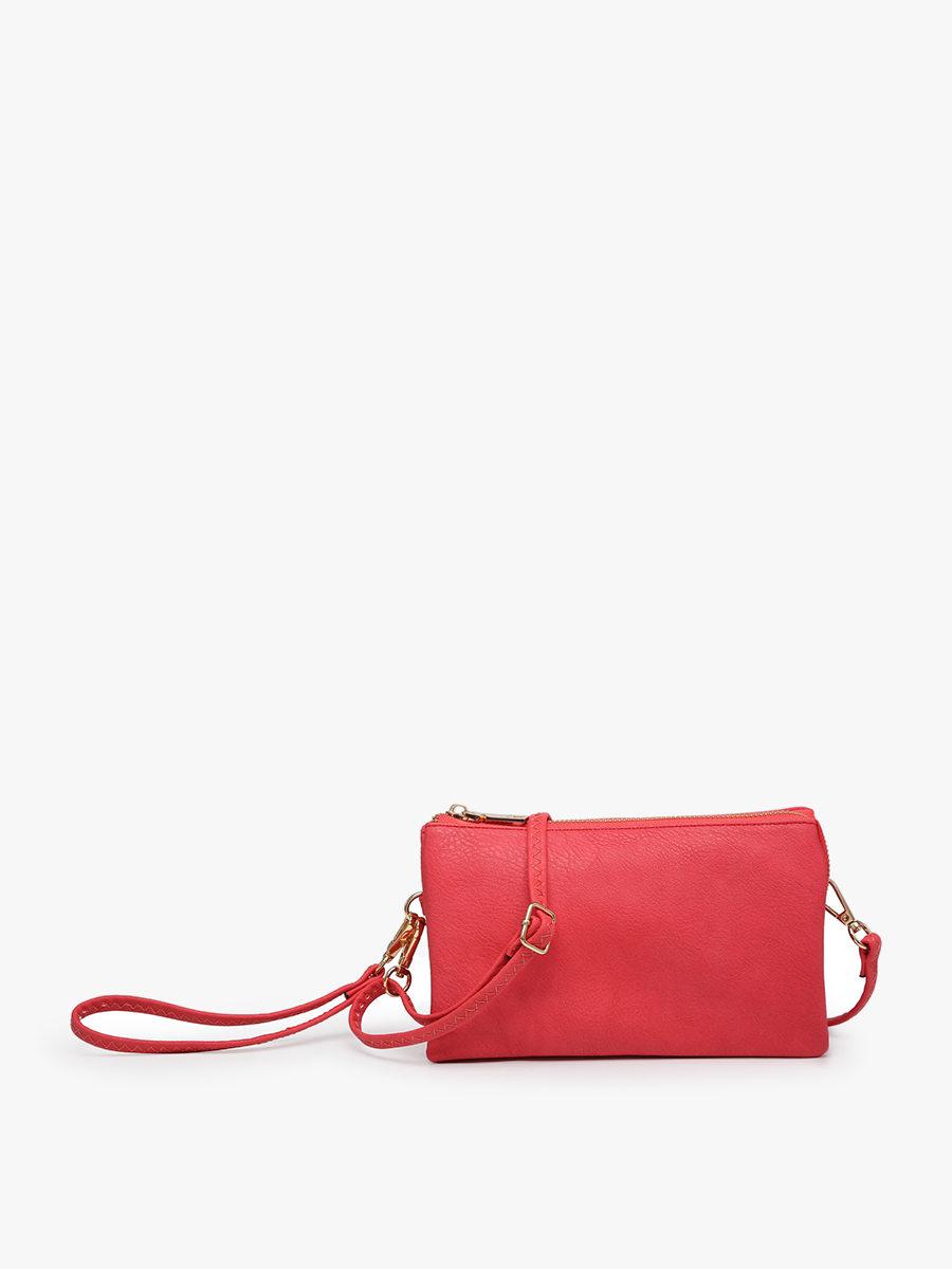 Riley Vegan Crossbody Hot Pink - Jen & Co. vegan handbag