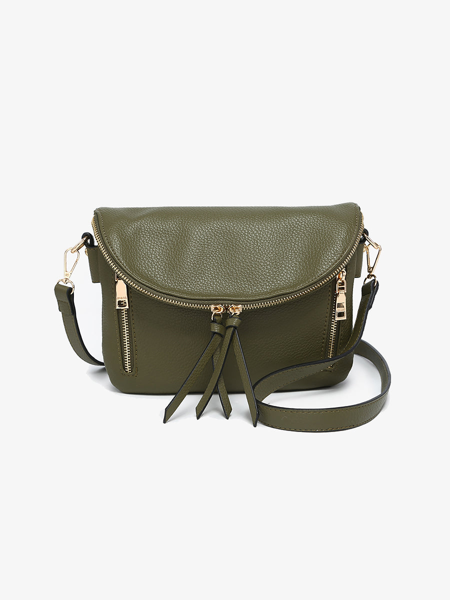 Aubree Vegan Crossbody Olive - Jen & Co. vegan handbag