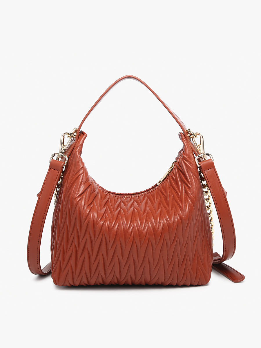 Brenna Vegan Patterned Shoulder Bag - Jen & Co. vegan handbag