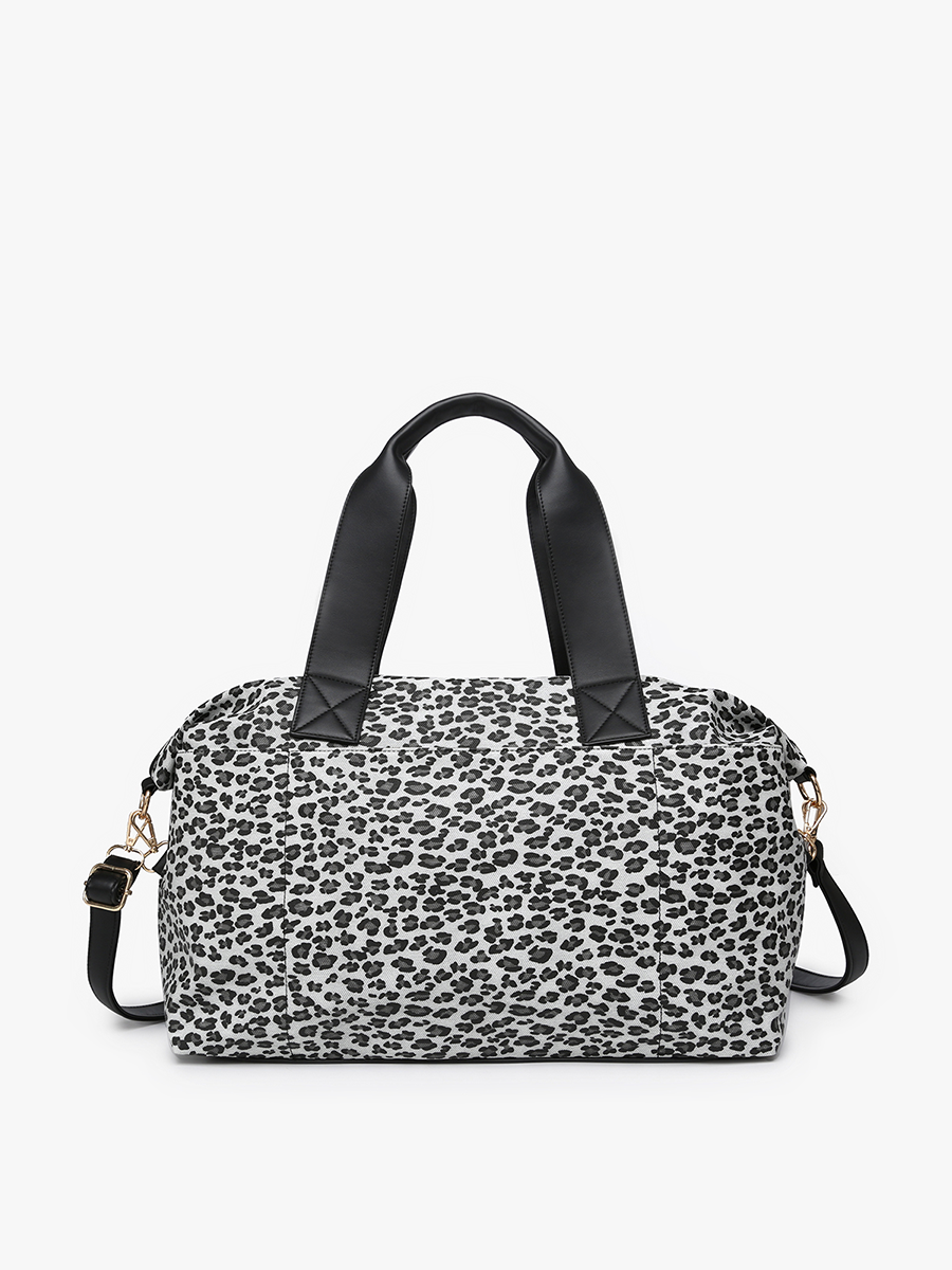 Navy Faux Canvas Weekender