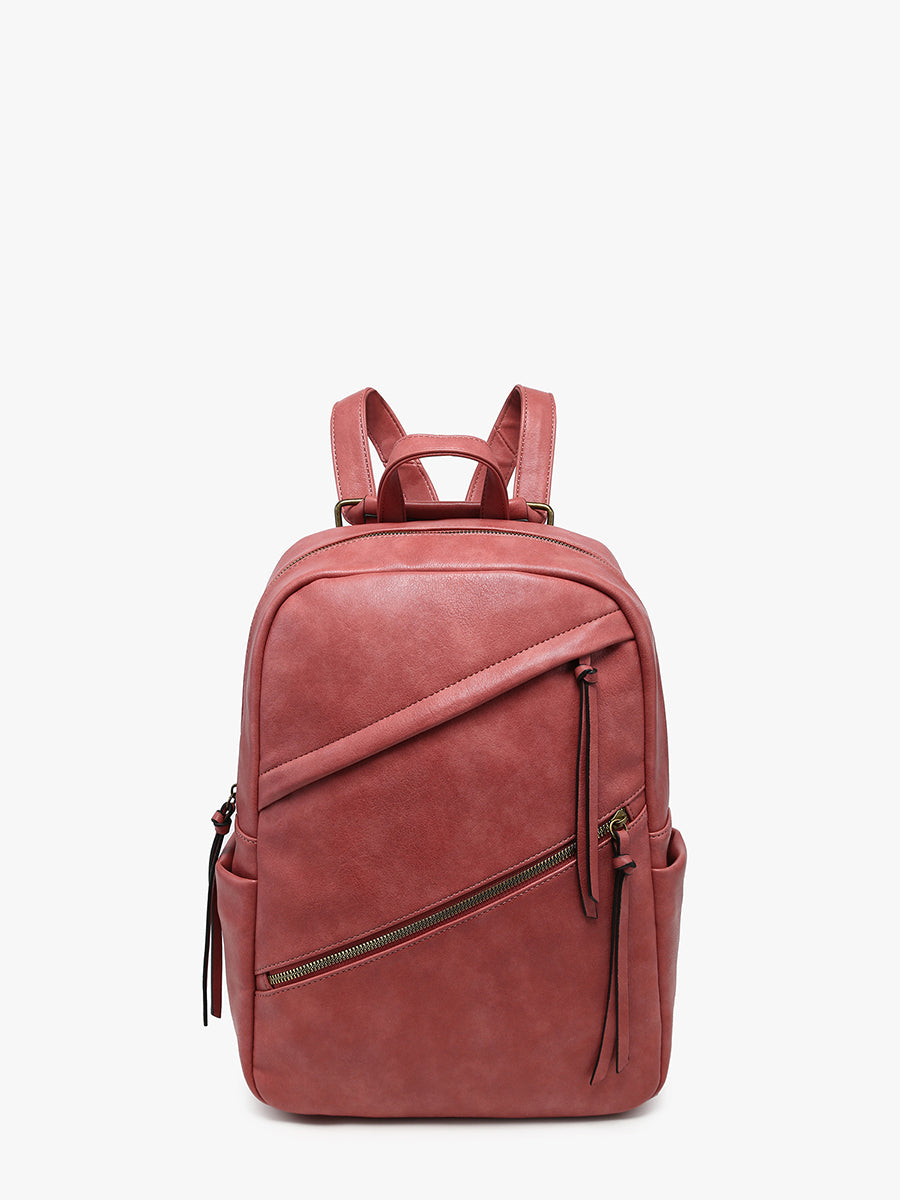 Gemma Vegan Backpack Terracotta - Jen & Co. vegan handbag