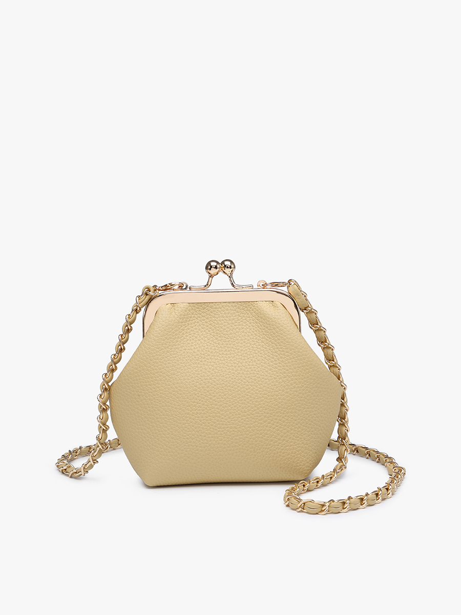 Cleo Coin Pouch Wheat - Jen & Co. vegan handbag