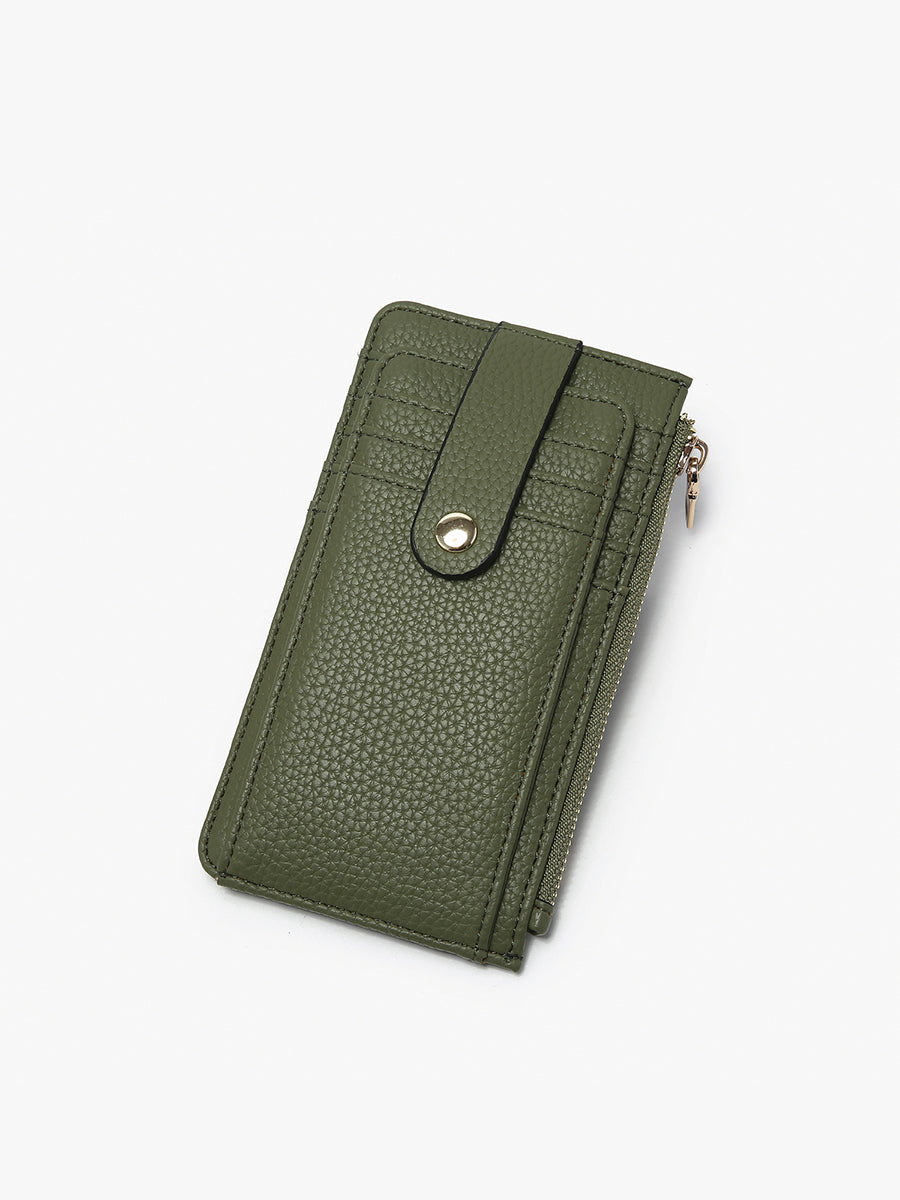 Mae Vegan RFID Wallet Olive - Jen & Co. vegan handbag