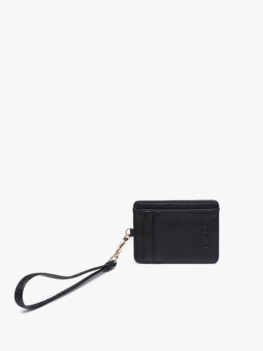 Hope Vegan Wristlet Wallet Black - Jen & Co. vegan handbag