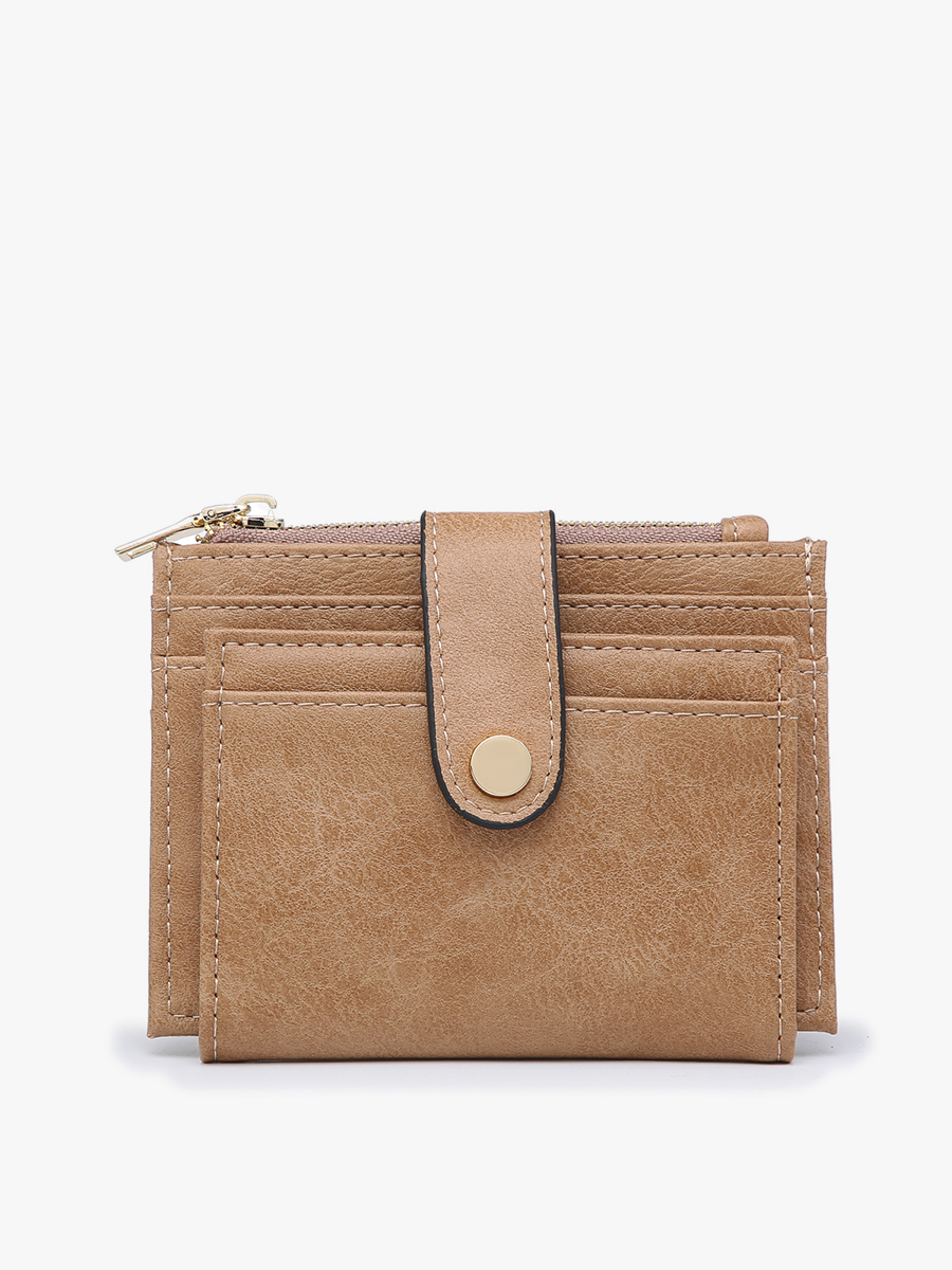 Sam Vegan Wallet Mocha - Jen & Co. vegan handbag