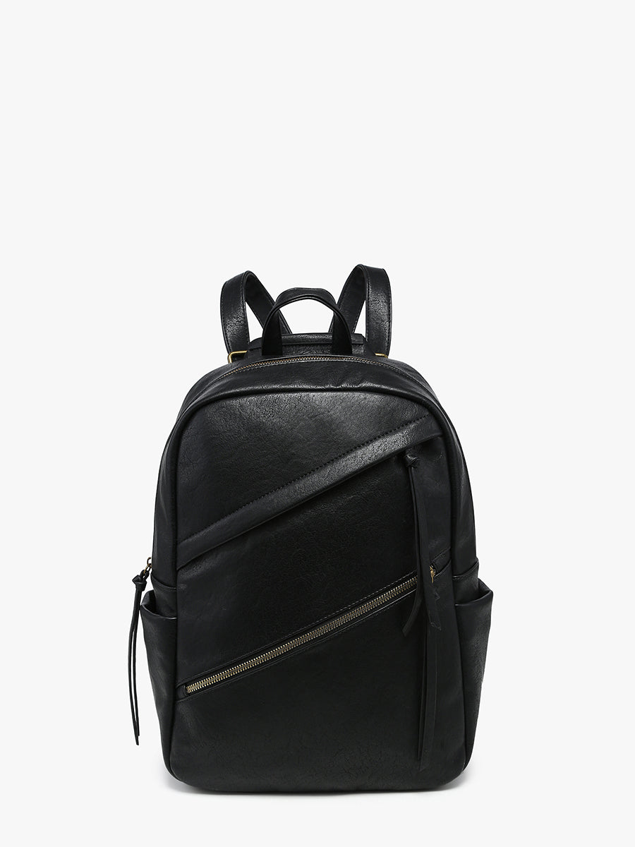 Gemma Vegan Backpack Black - Jen & Co. vegan handbag