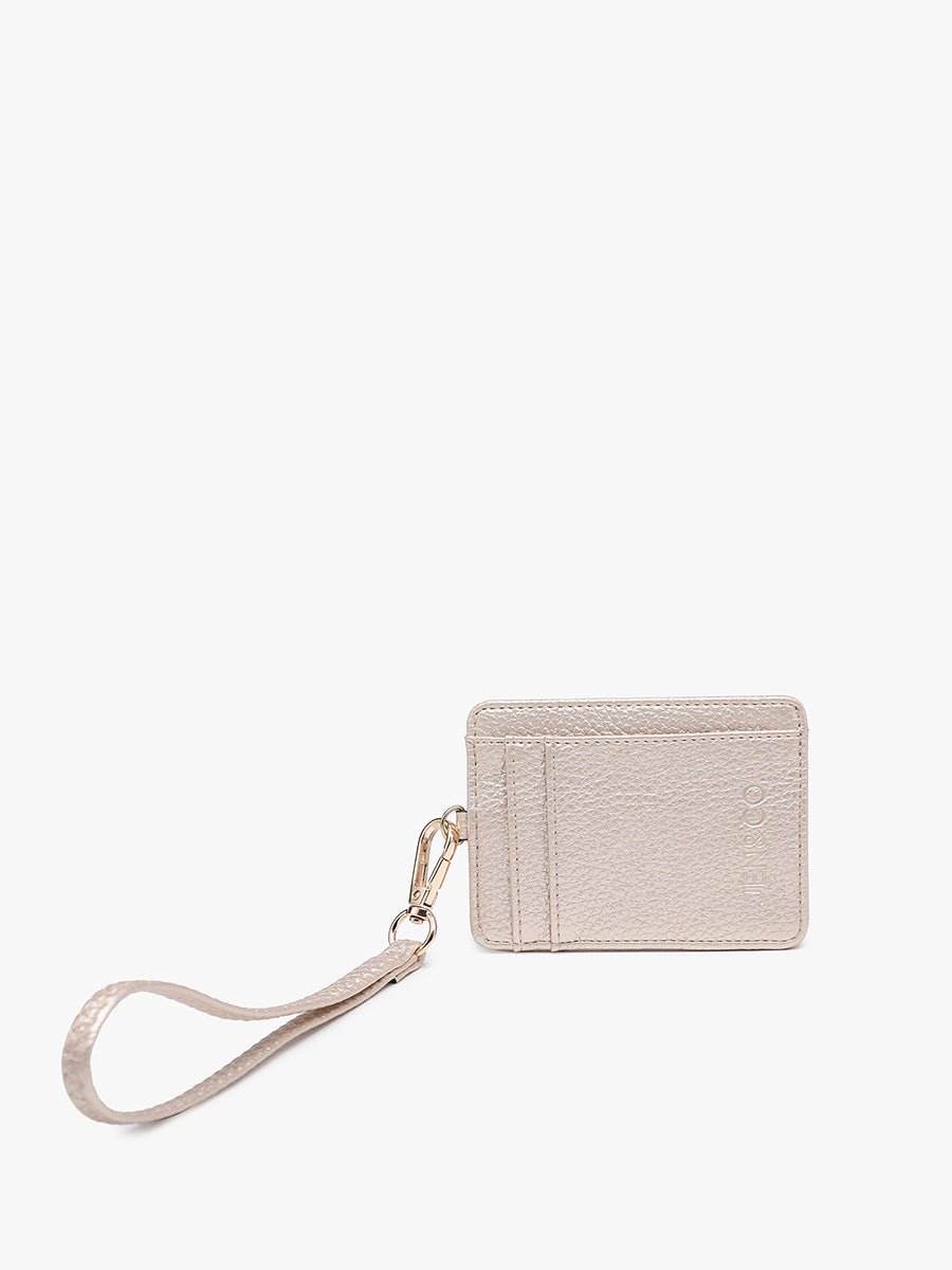 Hope Vegan Wristlet Wallet Lt. Gold - Jen & Co. vegan handbag