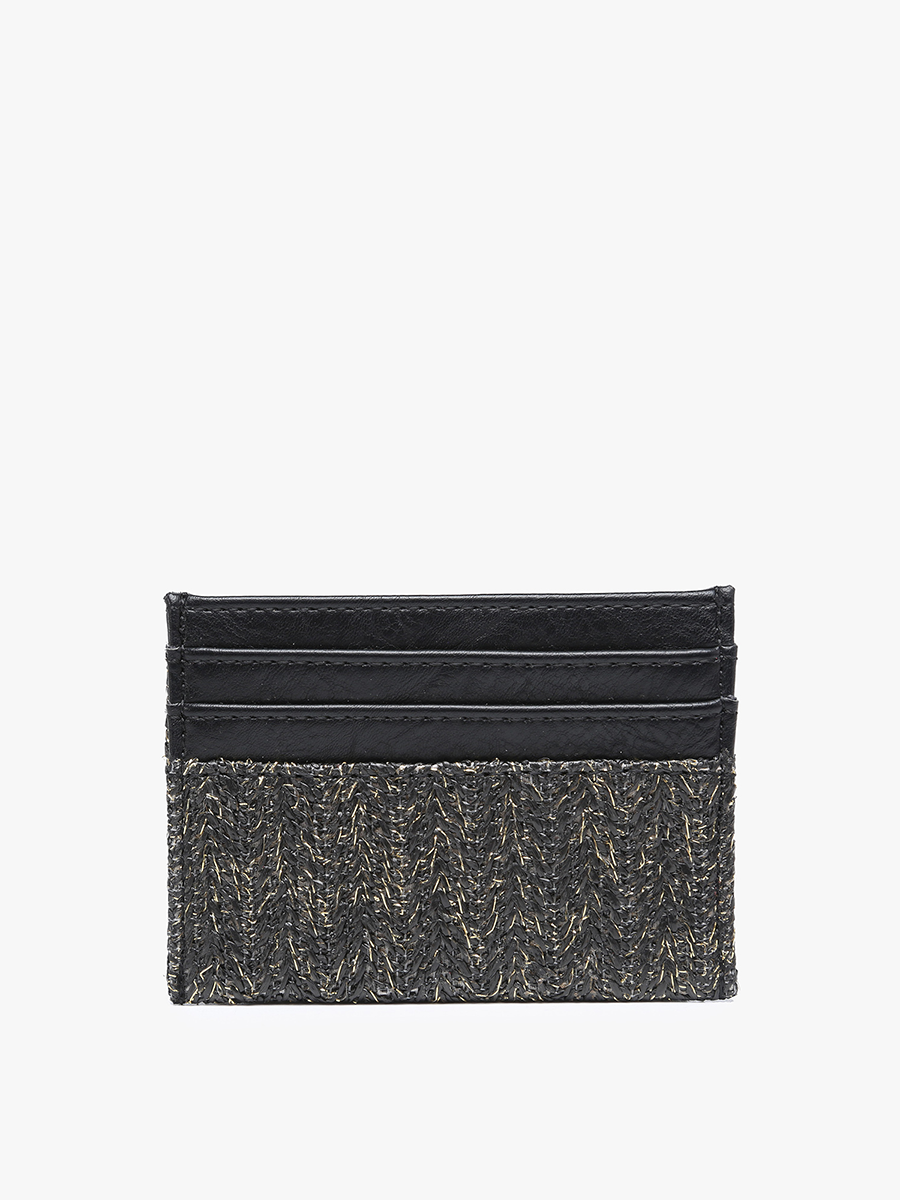 Vienna Vegan Wallet Black - Jen & Co. vegan handbag