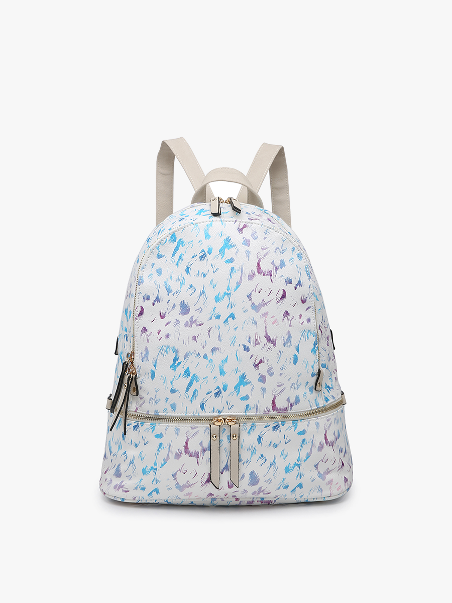 Blake Vegan Backpack Cheetah-Multi1 - Jen & Co. vegan handbag