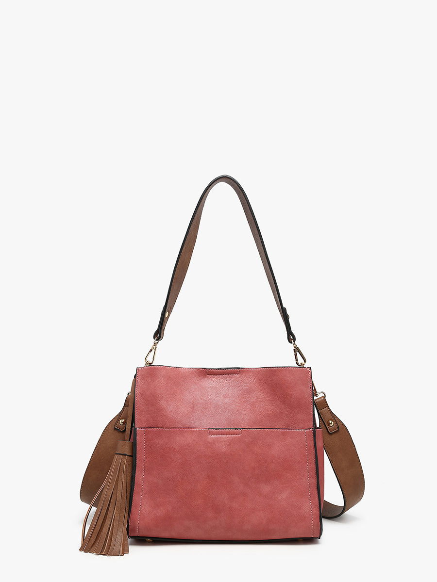 Lyla Vegan Bucket Bag Terracotta - Jen & Co. vegan handbag