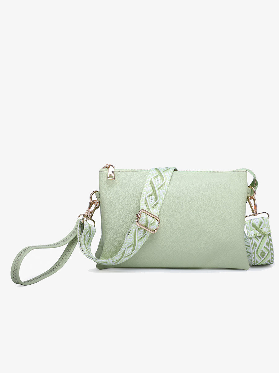 Izzy Vegan Crossbody Pale Lime - Jen & Co. vegan handbag
