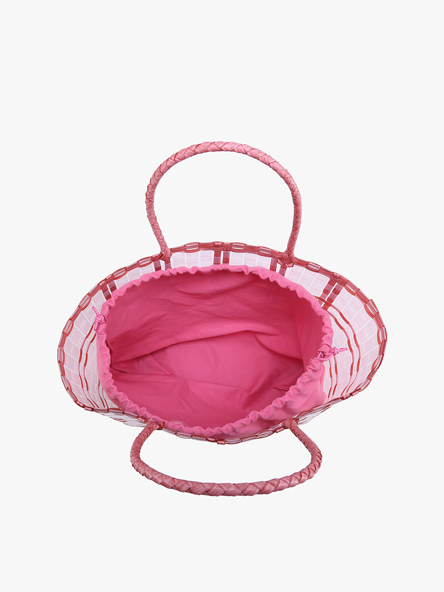 Alexandria Plastic Tote - Jen & Co. vegan handbag