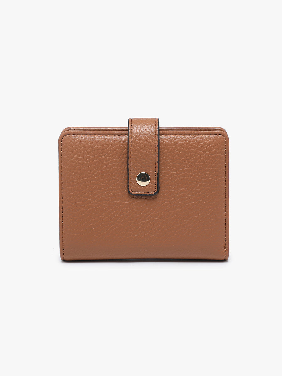 Camila Vegan RFID Bifold Wallet Mocha - Jen & Co. vegan handbag