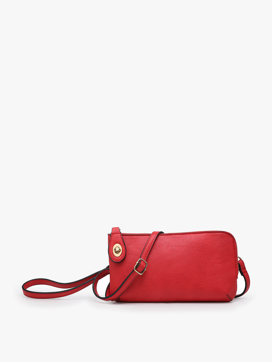 Kendall Vegan Crossbody Red - Jen & Co. vegan handbag