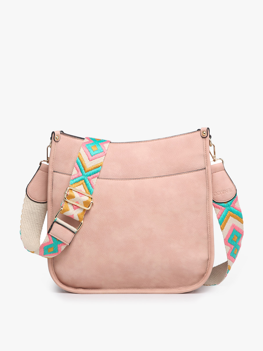 Chloe Vegan Crossbody Pink - Jen & Co. vegan handbag