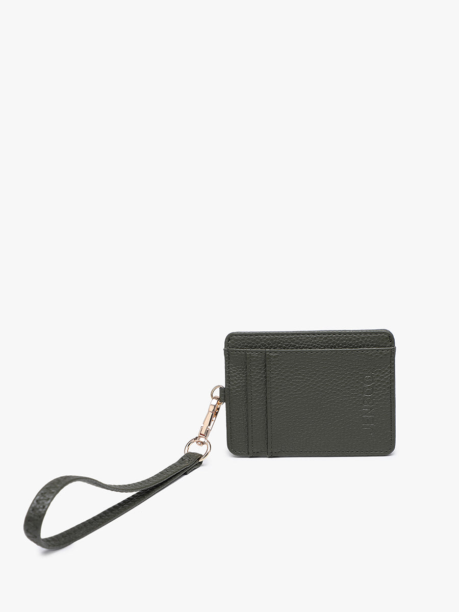 Hope Vegan Wristlet Wallet Olive - Jen & Co. vegan handbag