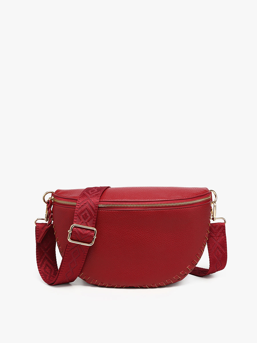 Janae Vegan Crossbody/Sling Bag Red - Jen & Co. vegan handbag