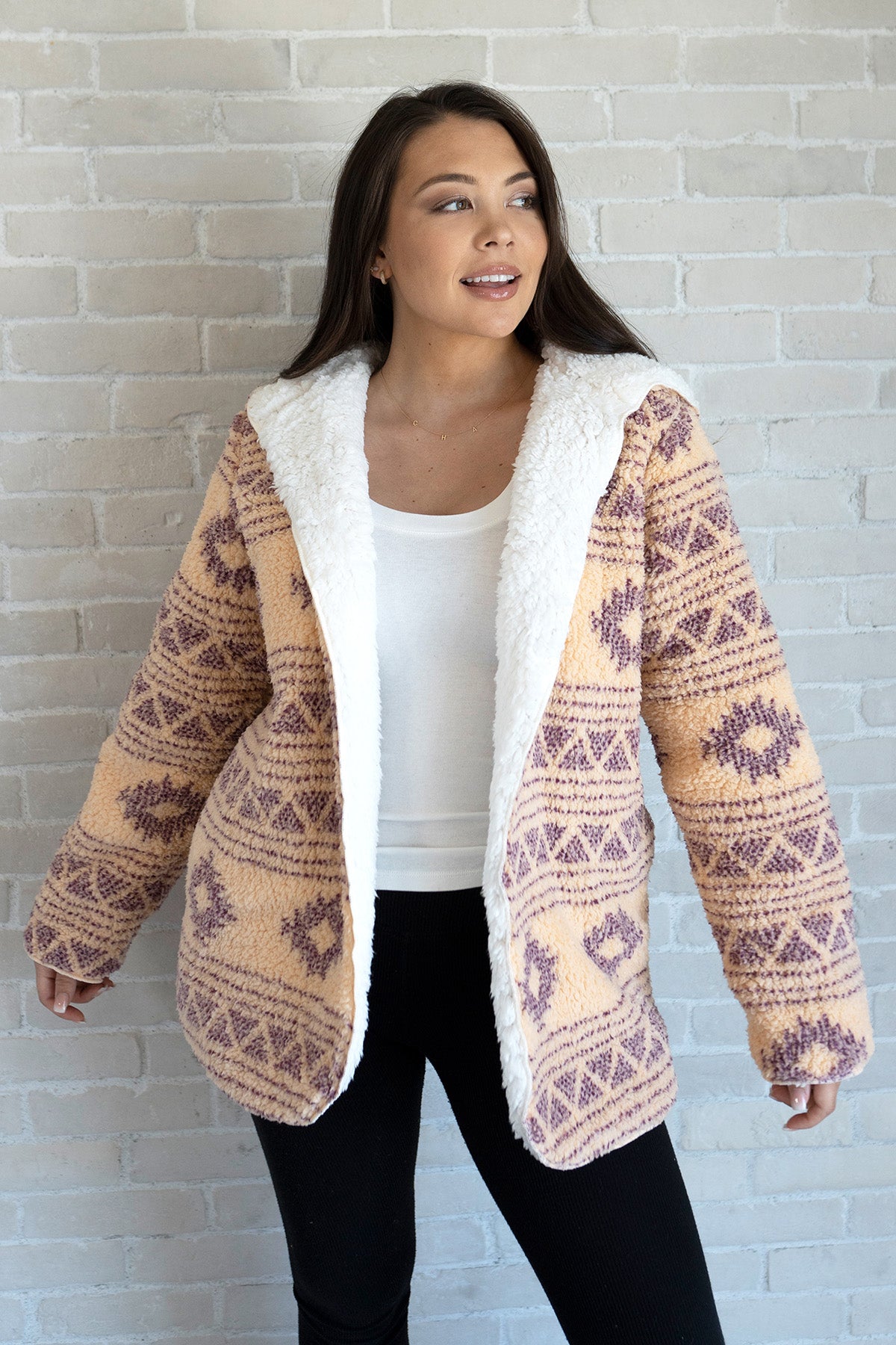 Imani Jacket Aztec-Blush - Jen & Co. vegan handbag