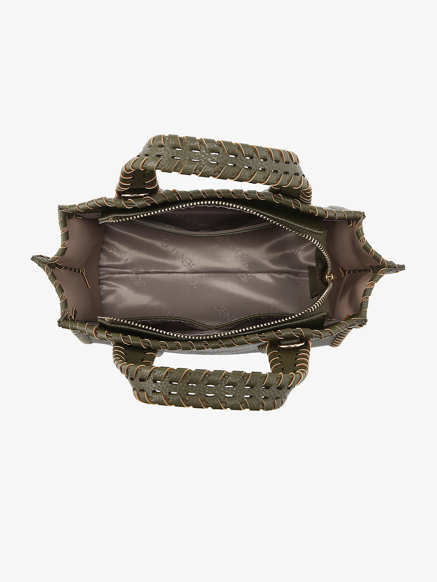 Marla Vegan Satchel - Jen & Co. vegan handbag