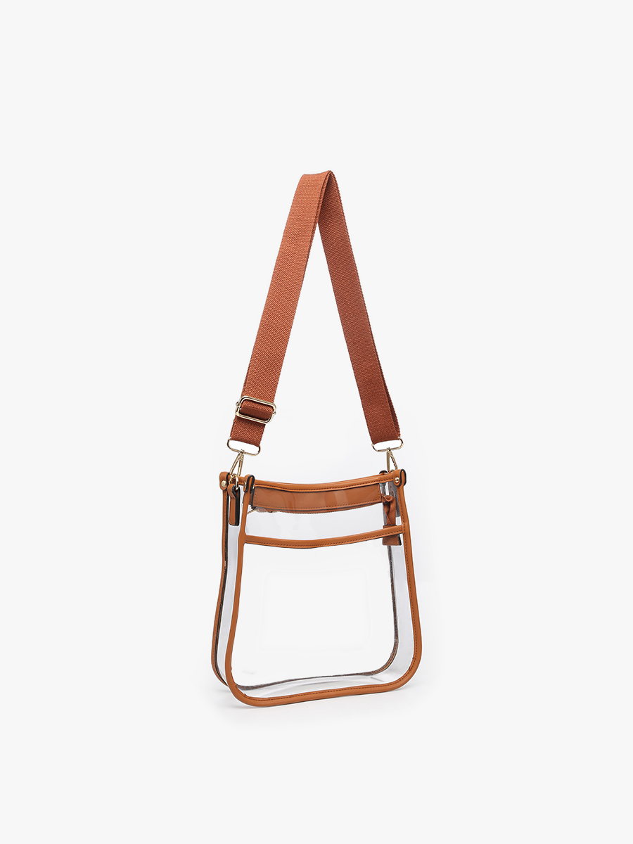 Posie Vegan Clear Crossbody - Jen & Co. vegan handbag