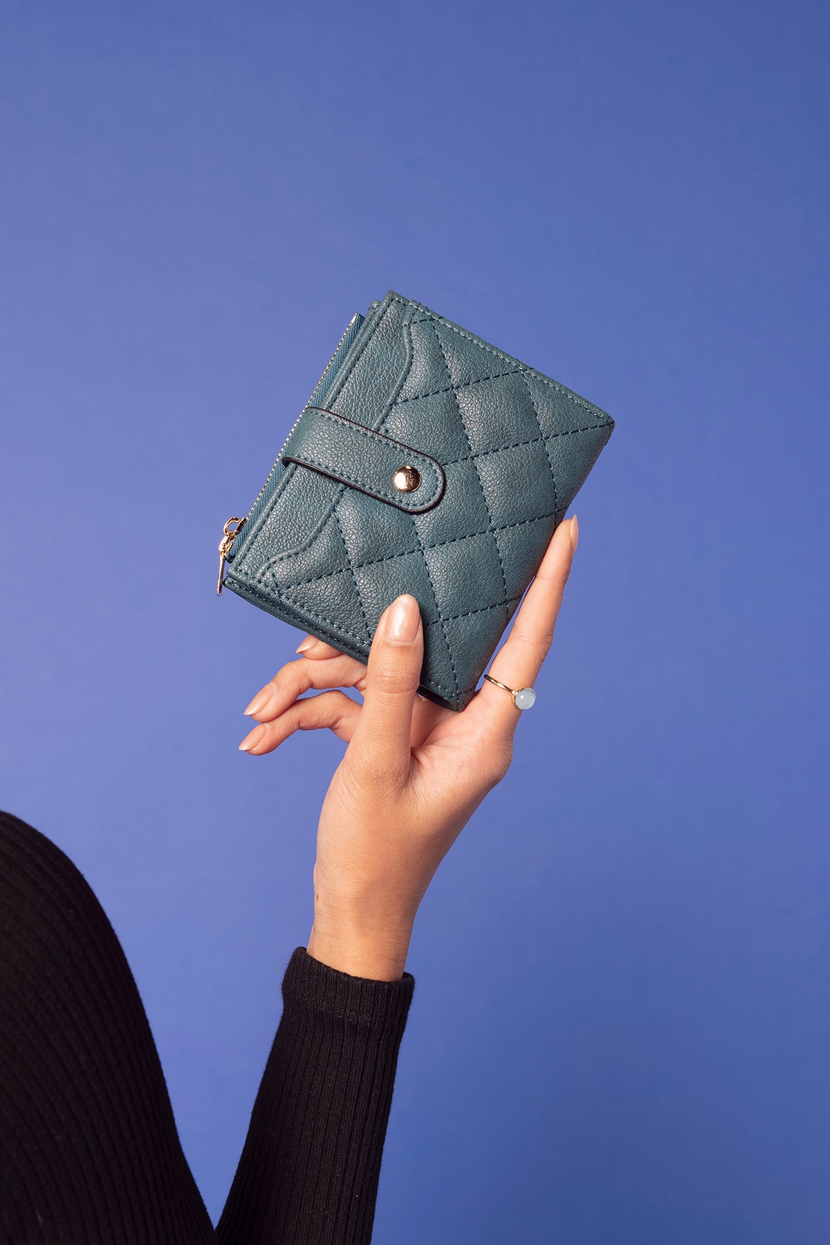 Melody Vegan Quilted Wallet - Jen & Co. vegan handbag