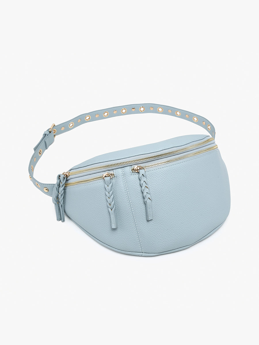 Nova Vegan Studded Belt Bag - Jen & Co. vegan handbag