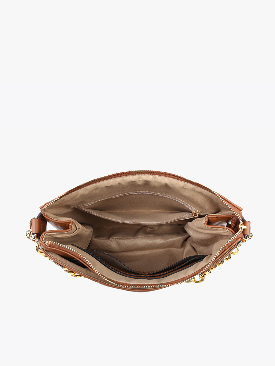 Britt Vegan Puffer Crossbody - Jen & Co. vegan handbag