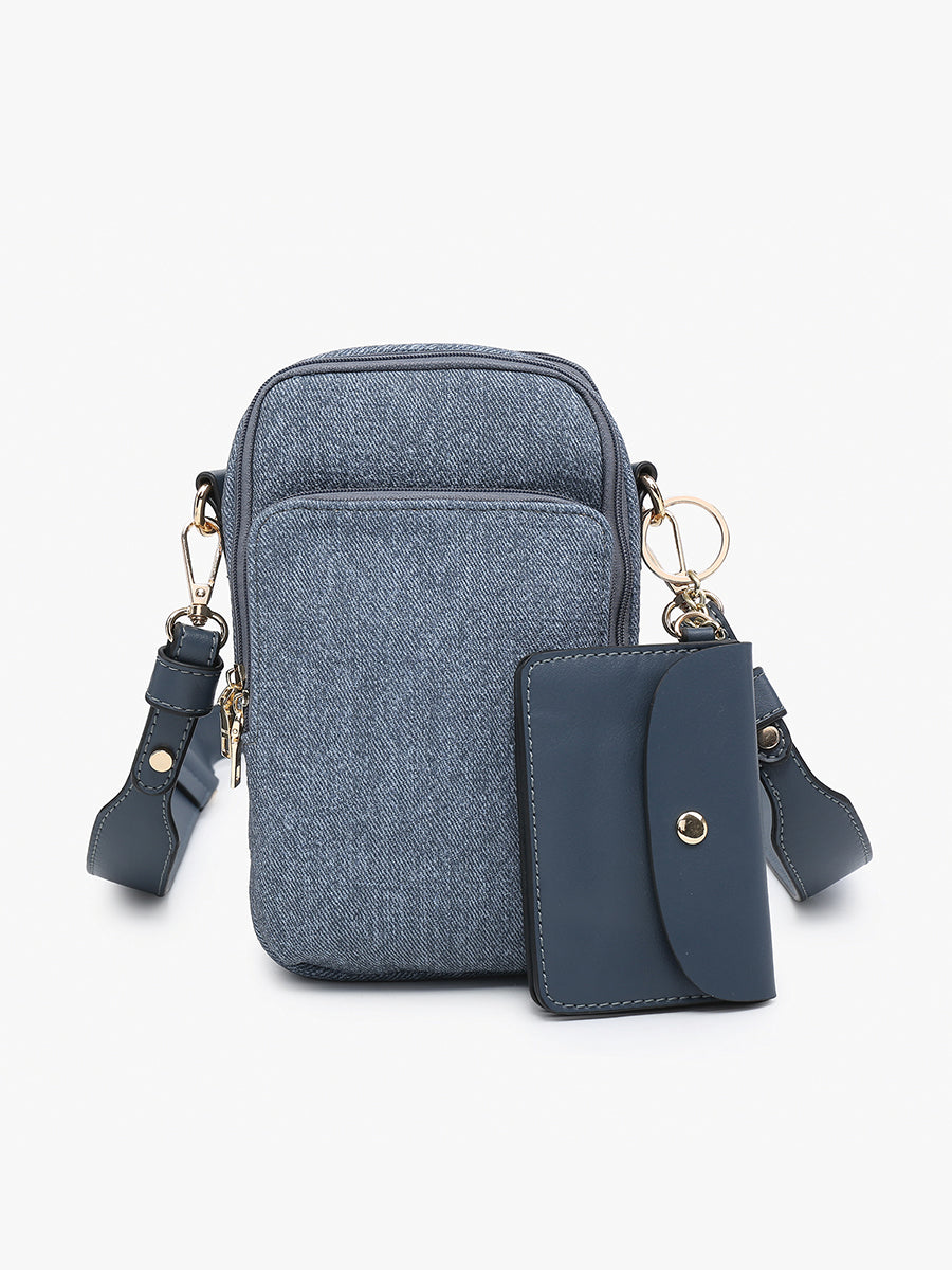 Parker Denim Crossbody Jean - Jen & Co. vegan handbag