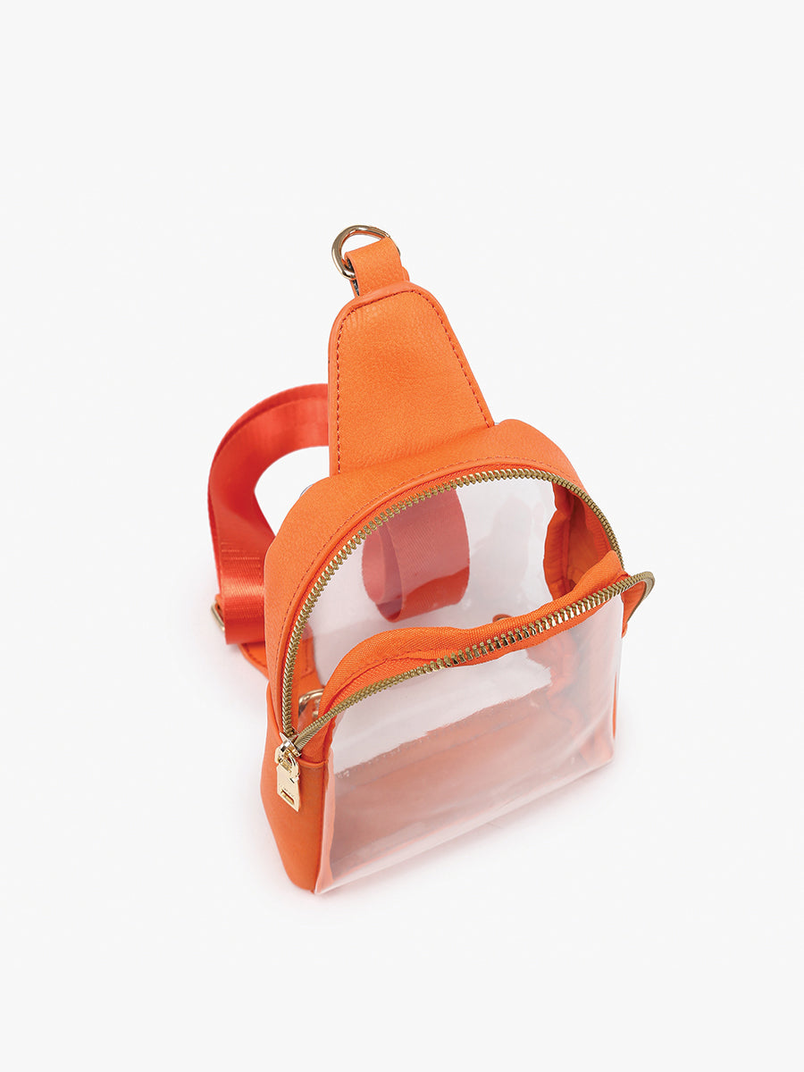 Ellen Clear Sling Bag - Jen & Co. vegan handbag