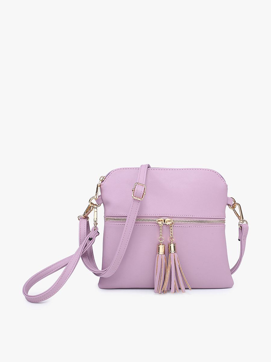 Tara Vegan Crossbody Mauve - Jen & Co. vegan handbag