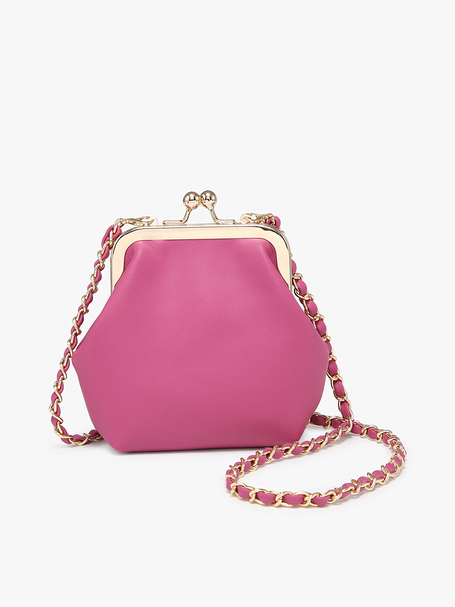 Cleo Coin Pouch Fuchsia - Jen & Co. vegan handbag
