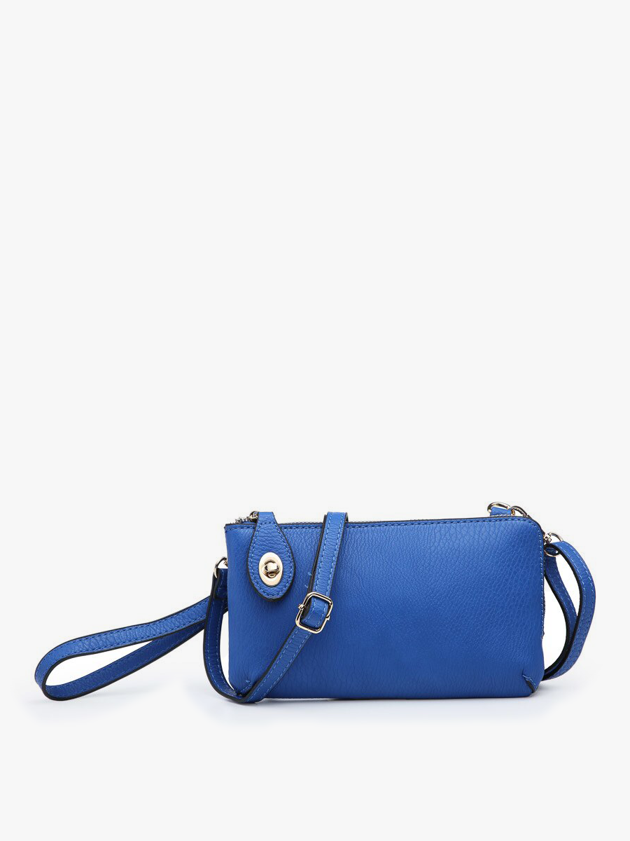 Kendall Vegan Crossbody Royal Blue - Jen & Co. vegan handbag