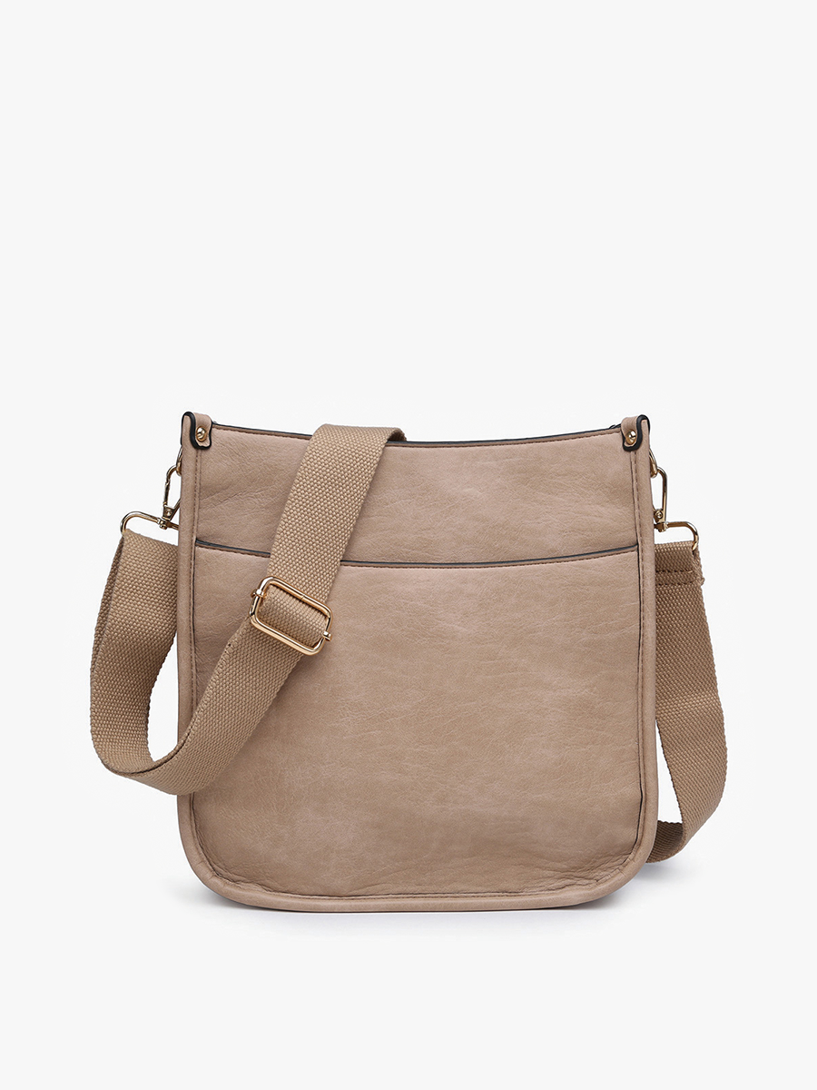 Posie Vegan Crossbody Beige - Jen & Co. vegan handbag