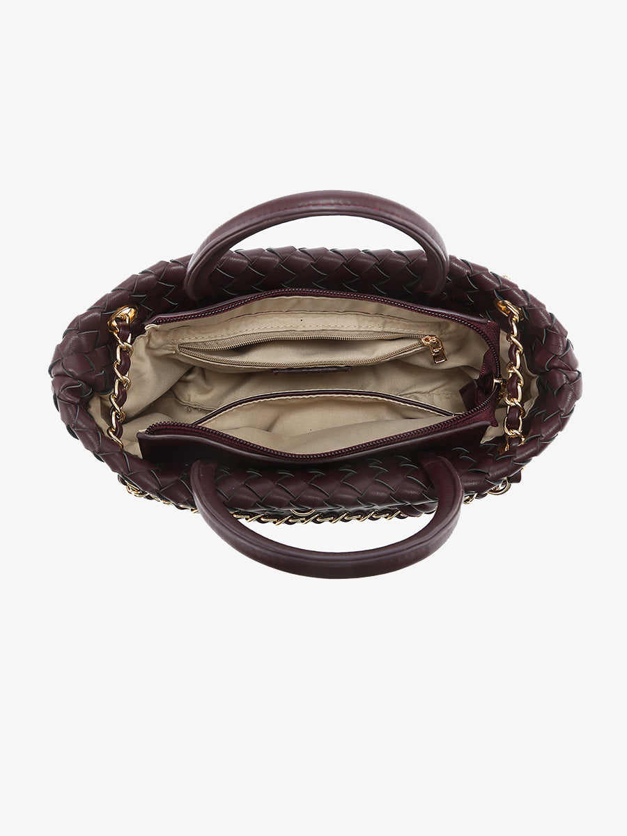 Fallon Vegan Satchel - Jen & Co. vegan handbag