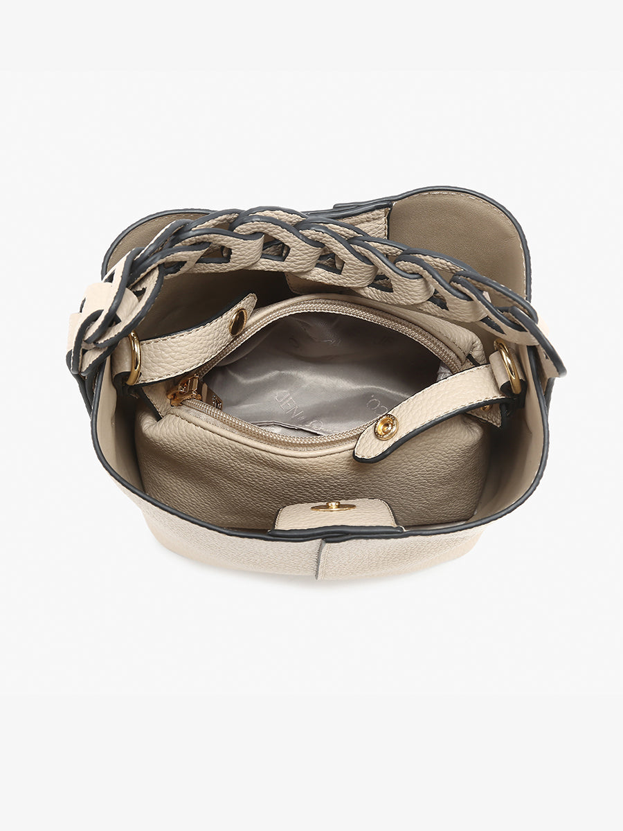 Nora Vegan Bucket Bag - Jen & Co. vegan handbag