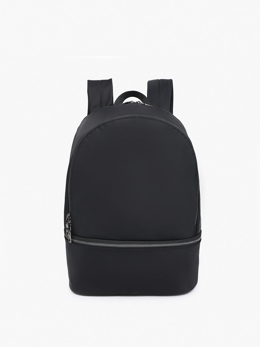 Frances Nylon Backpack Black - Jen & Co. vegan handbag