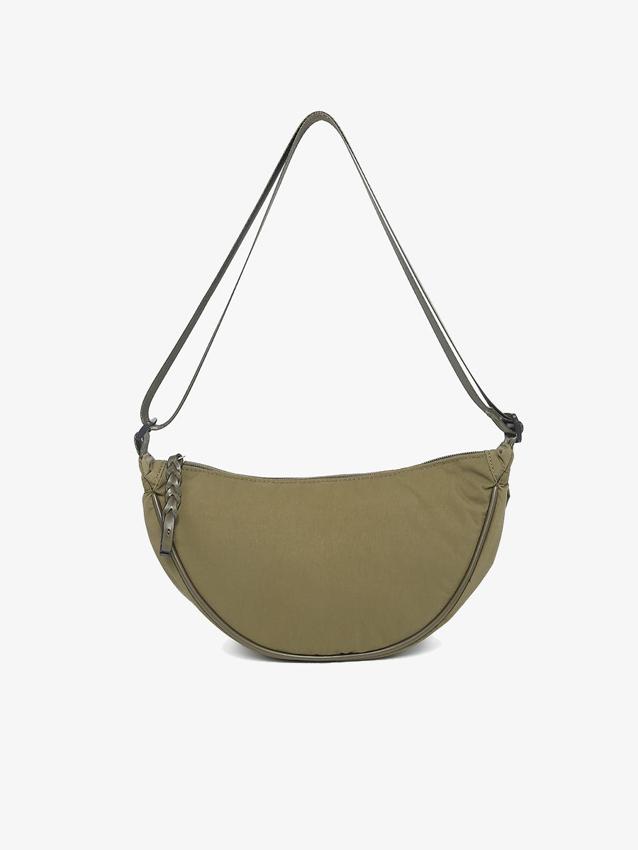 Mason Nylon Sling Bag Olive - Jen & Co. vegan handbag