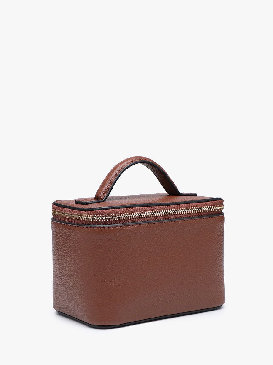 Angela Vegan Travel Cosmetic Bag - Jen & Co. vegan handbag
