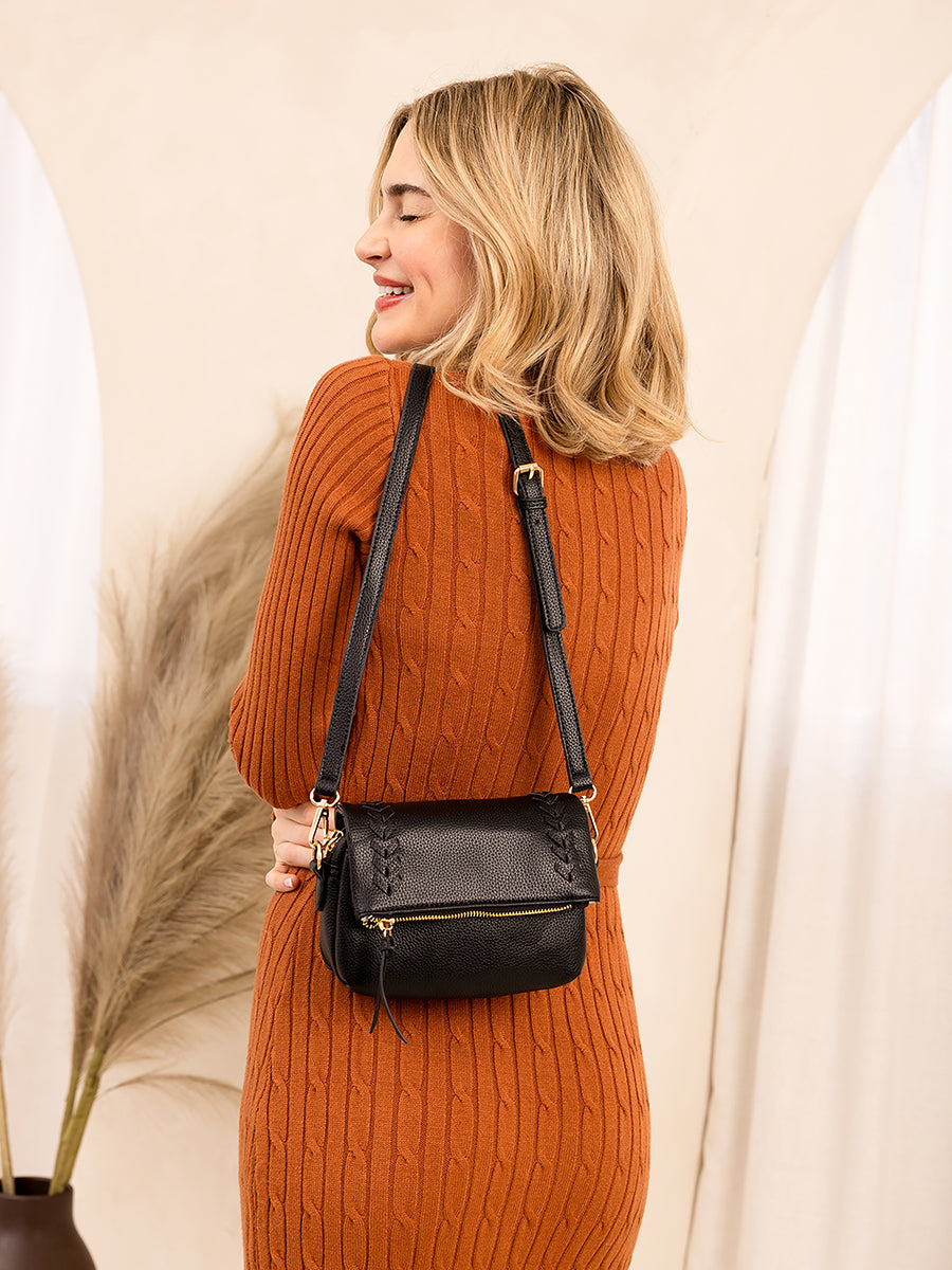 Scout Vegan Whipstitch Crossbody - Jen & Co. vegan handbag