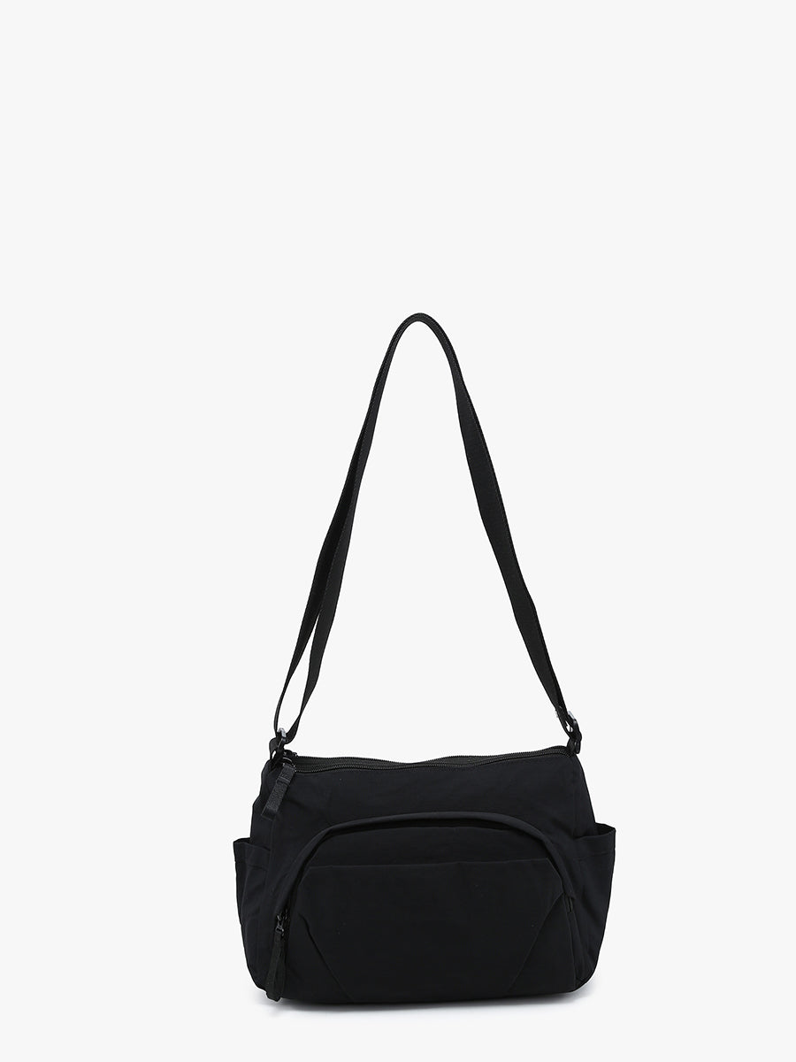 Arleth Nylon Crossbody Black - Jen & Co. vegan handbag