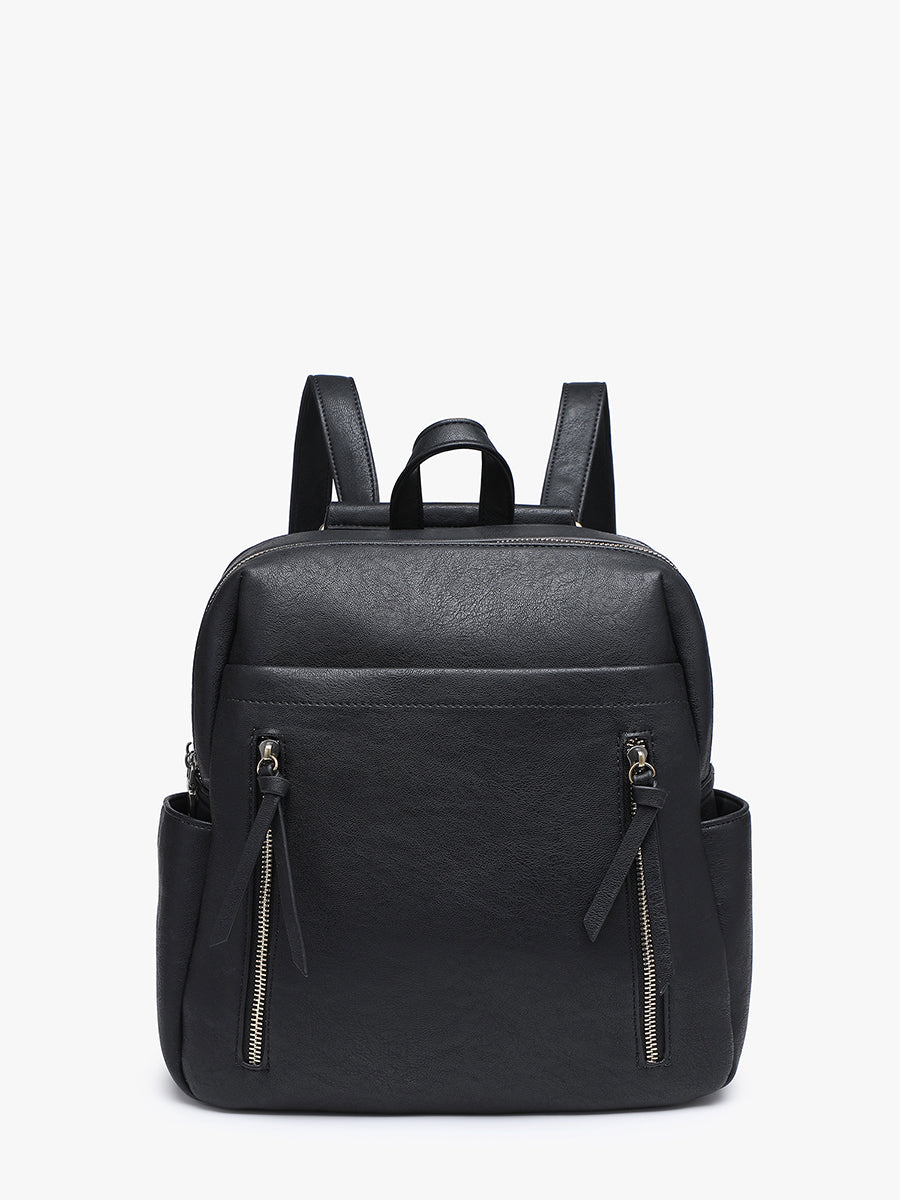 Alora Vegan Backpack Black - Jen & Co. vegan handbag