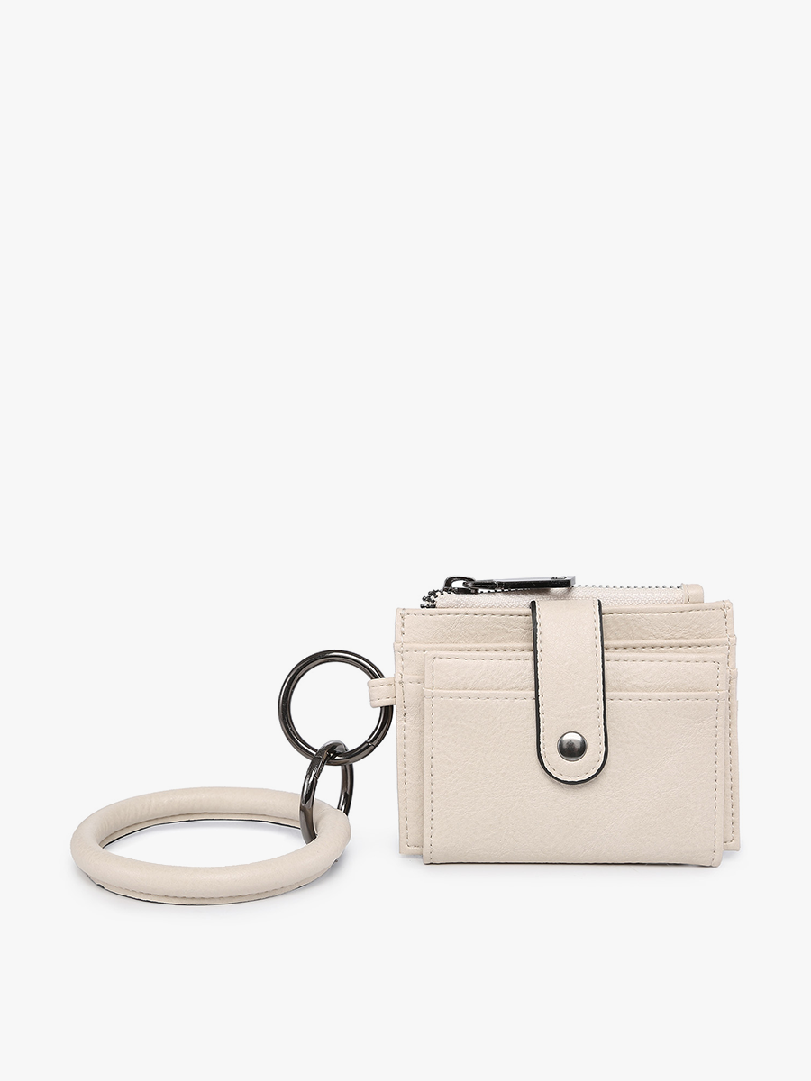 Sammie Vegan Wallet w/ Bangle Bone - Jen & Co. vegan handbag