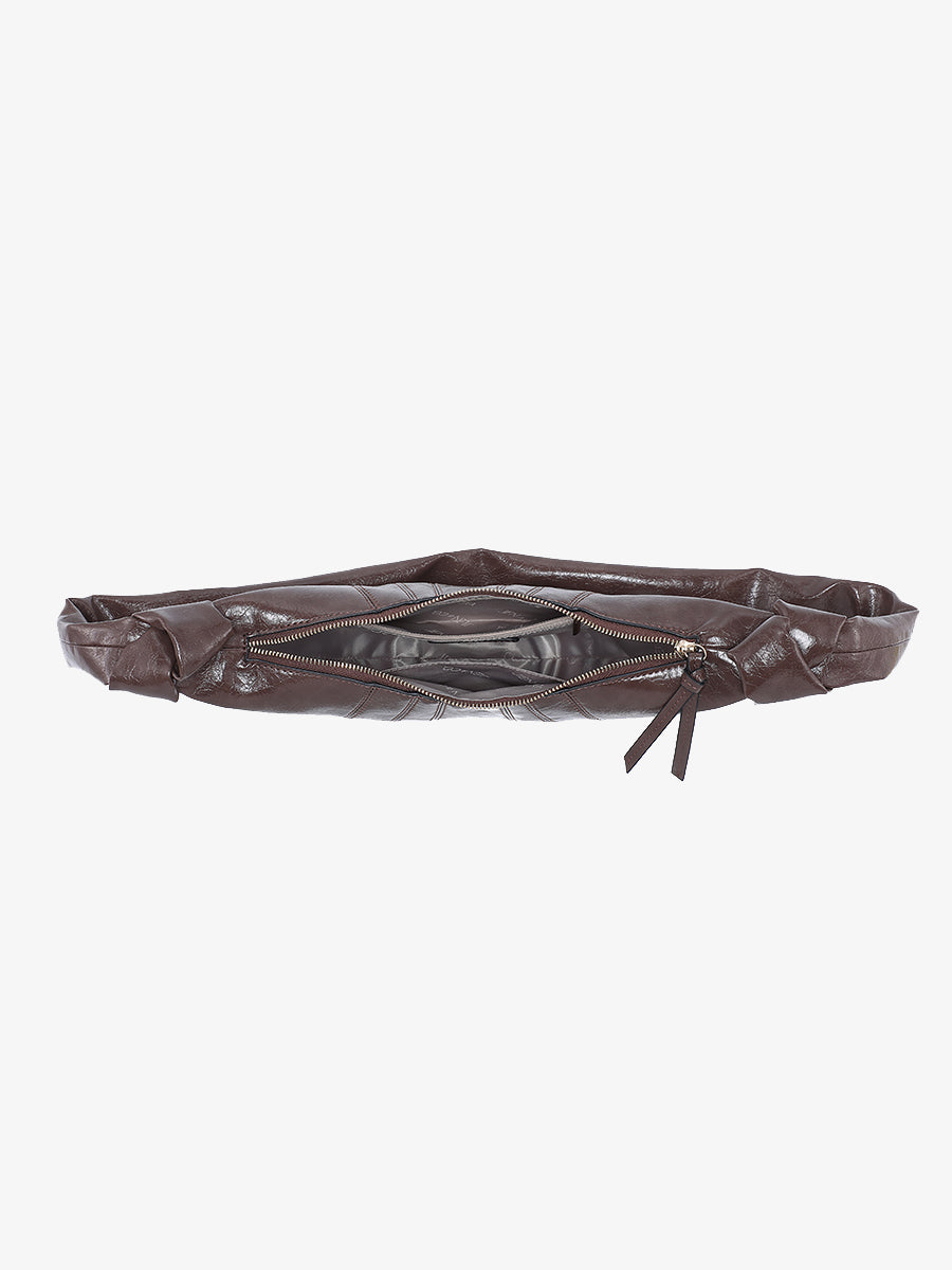 Kara Vegan Croissant Sling Bag - Jen & Co. vegan handbag