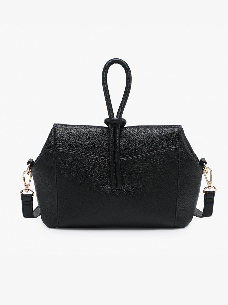 Lucille Vegan Crossbody Black - Jen & Co. vegan handbag
