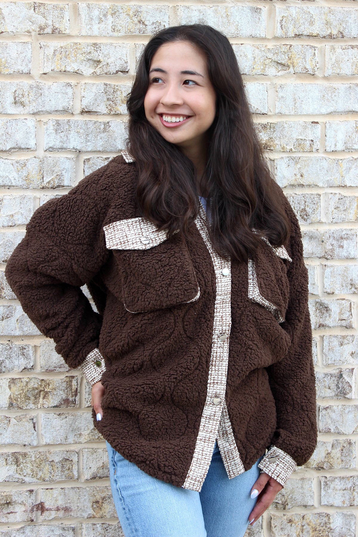 Myrtle Sherpa/Tweed Shacket