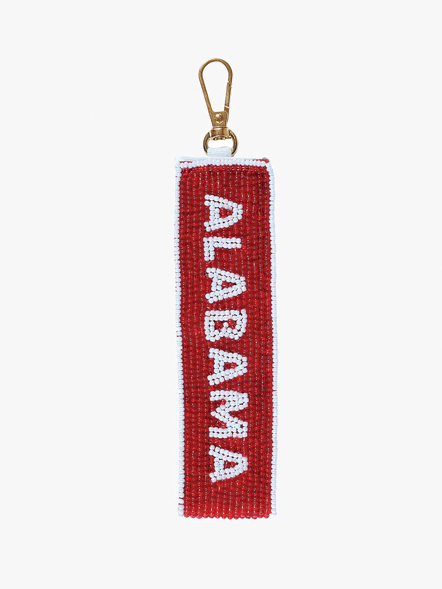 Beaded Wristlet Strap Alabama - Jen & Co. vegan handbag
