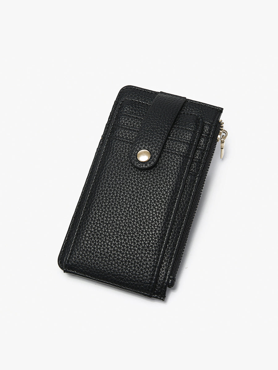 Mae Vegan RFID Wallet Black - Jen & Co. vegan handbag
