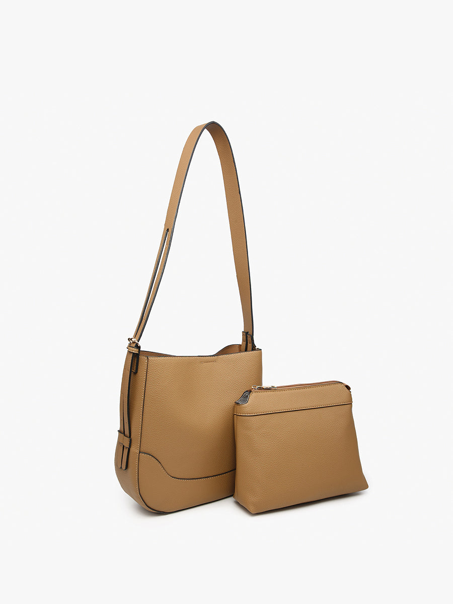 Poppy Vegan Paneled Crossbody